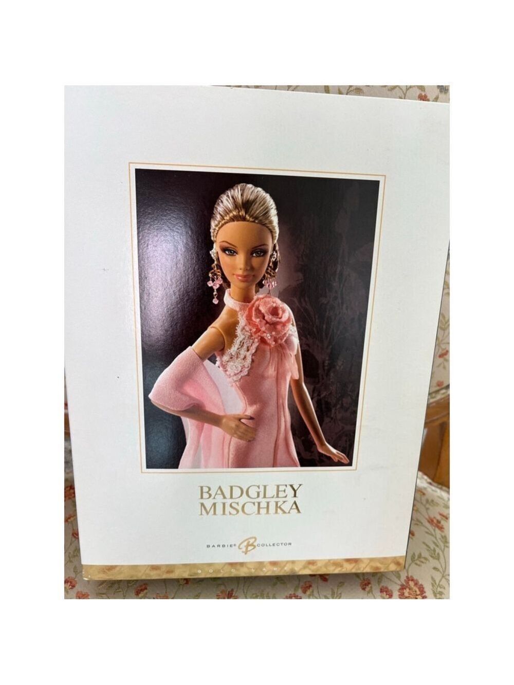 Badgley Mischka Pink & White Barbie Doll Collectors